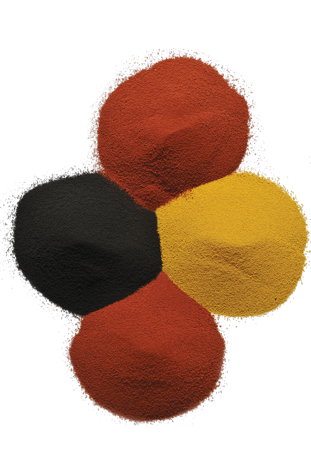 Solomon Colors’ four base ColorFlo® SG Granular Pigments