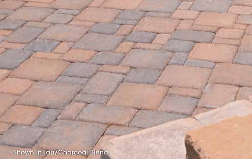 Image of laid brick with a reddish hue and antiqued top edges for the look of Hanovers Appian Natural Finish.