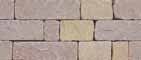 Chapel Stone Firepit Kit Tan Blend Stones that are of various shapes and sizes and light tan colored.