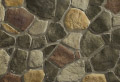 Pennsylvania Fieldstone veneer stone, a brown, grey and tan, multi-colored irregular shaped stone.