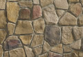Shenandoah Fieldstone veneer stone, a light brown, multi-colored irregular shaped stone.